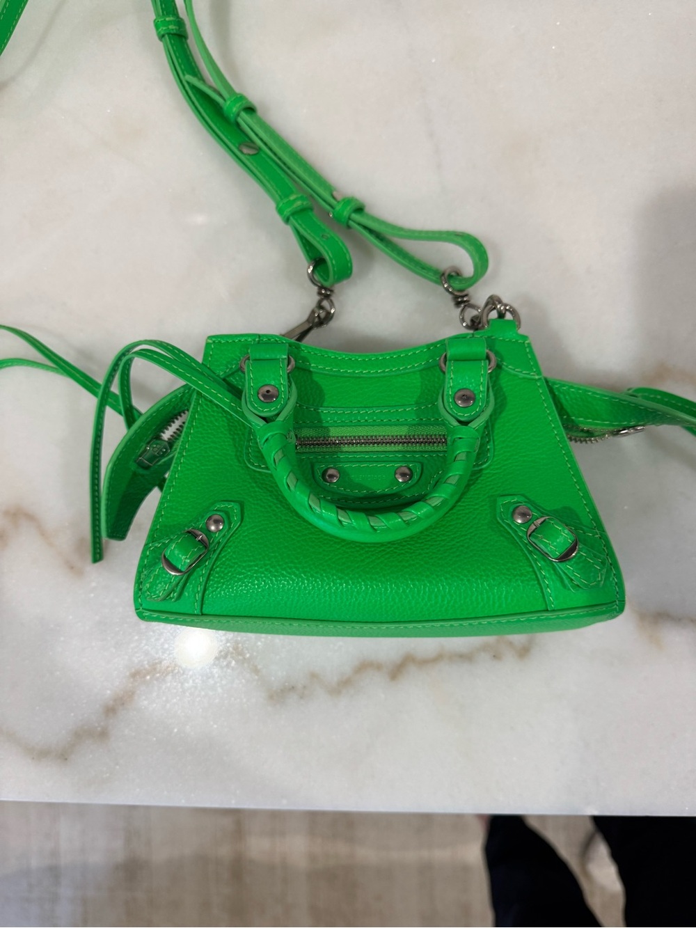 Balenciaga Neon Green Neo City Bag - Picture 2 of 7